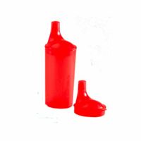 Able2 Drinkbekerset met lange tuitdeksels rood