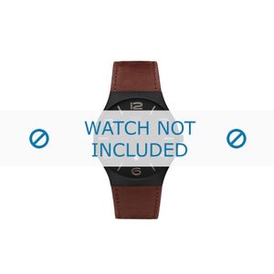 Horlogeband Danish Design IQ29Q1106 Leder Bruin 24mm
