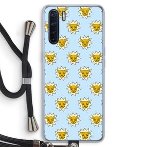 Leeuwenkoppen: Oppo A91 Transparant Hoesje met koord