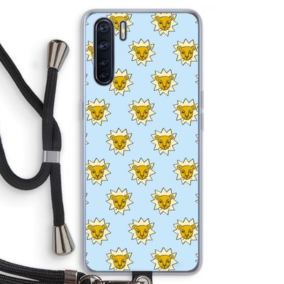Leeuwenkoppen: Oppo A91 Transparant Hoesje met koord