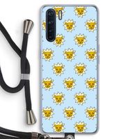 Leeuwenkoppen: Oppo A91 Transparant Hoesje met koord