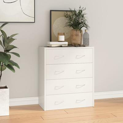 Dressoir met 4 lades 60x30,5x71 cm hoogglans wit
