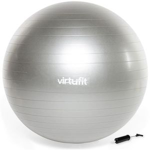 Anti-Burst Fitnessbal Pro met Pomp 85cm Grijs