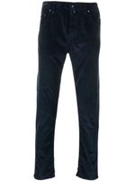 Jacob Cohën pantalon en velours côtelé à coupe droite - Bleu