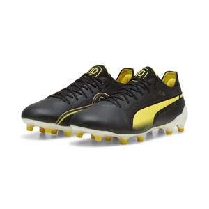 PUMA King Ultimate Pelé Gras / Kunstgras Voetbalschoenen (MG) Zwart Geel