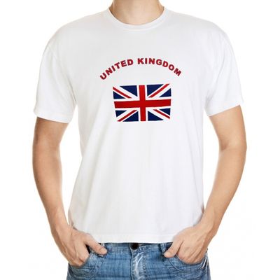 Wit t-shirt United Kingdom voor heren Wit t-shirt United Kingdom voor heren