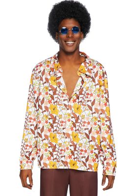 Hippie Blouse Floral Heren