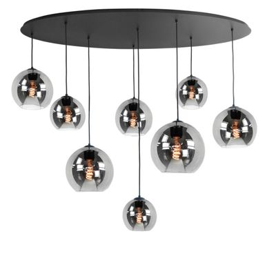 Hanglamp Fantasy ovaal smoke