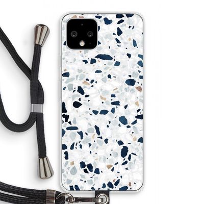 Terrazzo N°1: Pixel 4 Transparant Hoesje met koord