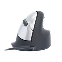 R-Go Tools Ergonomische muis R-Go HE Break met pauzesoftware, medium (handlengte 165-185mm), rechtshandig, bedraad, zwart