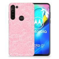 Motorola Moto G8 Power TPU Case White Flowers