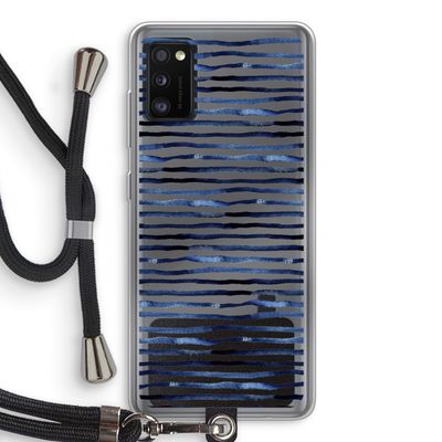 Verrassende lijnen: Samsung Galaxy A41 Transparant Hoesje met koord