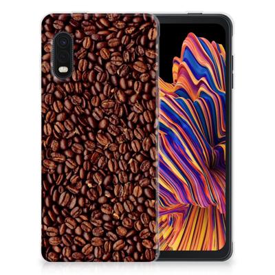 Samsung Xcover Pro | Siliconen Case | Koffiebonen