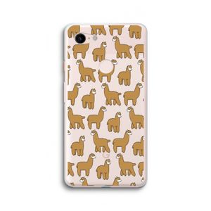 Alpacas: Google Pixel 3 XL Transparant Hoesje