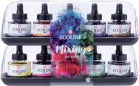 Talens Ecoline waterverf flacon van 30 ml, set van 10 flacons in geassorteerde kleuren