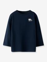 T-shirt met lange mouwen voor jongens NAME IT Boxy-Fit nachtblauw