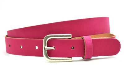 Timbelt Fashion Leren Riem 3 cm Fuchsia