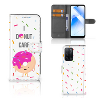 OPPO A16/A16s/A54s Book Cover Donut Roze