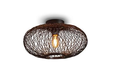 Plafondlamp Cango Bamboe Ellips zwart - S