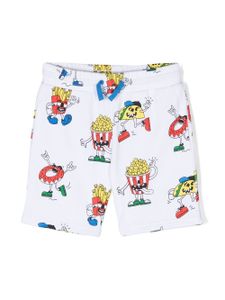 Stella McCartney Kids short de sport à imprimé graphique - Blanc