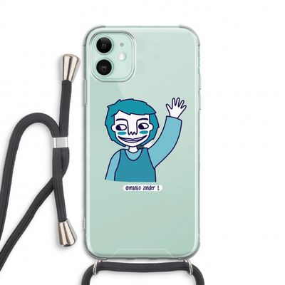 Zwaai: iPhone 11 Transparant Hoesje met koord