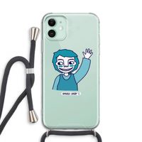 Zwaai: iPhone 11 Transparant Hoesje met koord