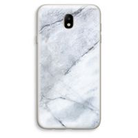Witte marmer: Samsung Galaxy J7 (2017) Transparant Hoesje