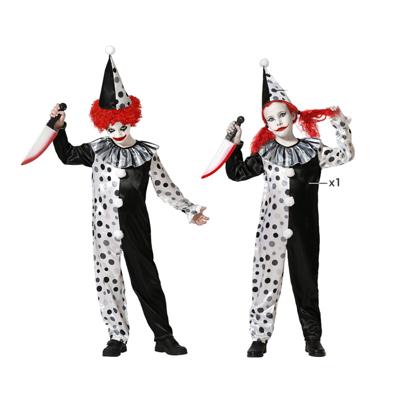 Kostuums voor Kinderen Grijs Clown Kinderen - Maat: 5-6 Jaar - Maat: 5-6 Jaar