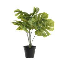 Kunstplant Monstera in bloempot - Groen - 30 x 50 cm   -