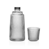 Waterfles Versa Glas Aluminium 10,3 x 26 x 10,3 cm
