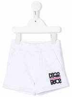 DSQUARED2 KIDS short à logo imprimé - Blanc