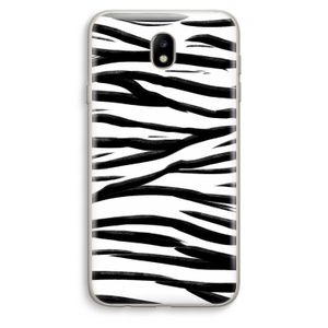 Zebra pattern: Samsung Galaxy J7 (2017) Transparant Hoesje