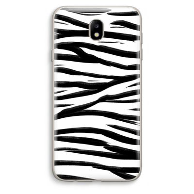 Zebra pattern: Samsung Galaxy J7 (2017) Transparant Hoesje