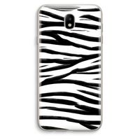 Zebra pattern: Samsung Galaxy J7 (2017) Transparant Hoesje