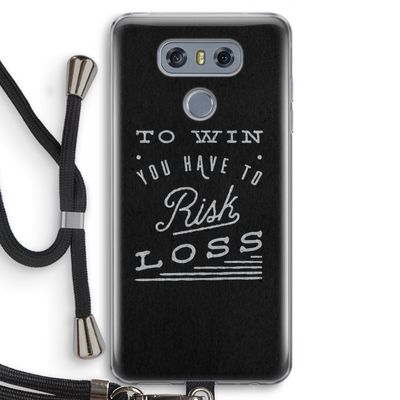 Risk loss: LG G6 Transparant Hoesje met koord