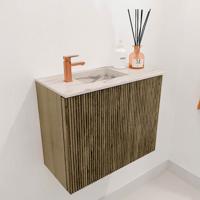 Toiletmeubel Mondiaz Joya Dlux | 50 cm | Meubelkleur Dusk | Faye wastafel Nata Wasbak Links | 1 kraangat