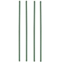 Nature 8x stuks planten stokken/plantensteun/tonkinstokken - groen - 90 cm - geplastificeerd metaal