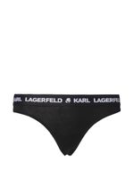 Karl Lagerfeld string à bande logo - Noir