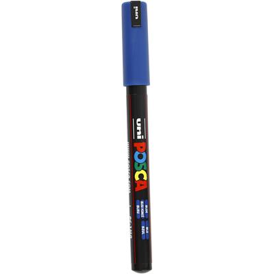 Uni-Posca Posca marker, afm pc-1mr, lijndikte 0,7 mm, extra-fijn, blauw, 1 stuk