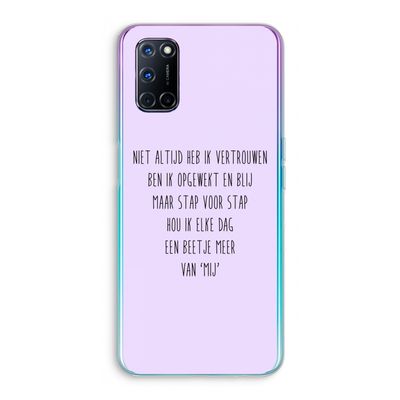 Zelfvertrouwen: Oppo A72 Transparant Hoesje