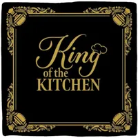 Plenty Gifts tegeltje keramiek king of the kitchen 10x10cm zwart Plenty Gifts tegeltje keramiek king of the kitchen 10x10cm zwart