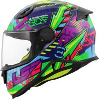 LS2 kinder integraalhelm "ff812 kid svent". helmet kid ff812 sven blue/green gr. s