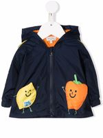 Paul Smith Junior veste imprimée à capuche - Bleu