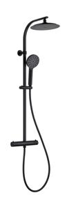 Schutte MADURA FRESH hoofddouche set met thermostatische mengkraan| mat zwart
 60076