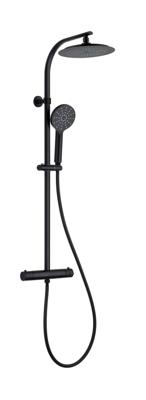 Schutte MADURA FRESH hoofddouche set met thermostatische mengkraan| mat zwart
 60076