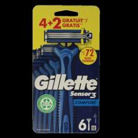 Gillette Sensor 3 comfort wegwerpmesjes 6 Stuks
