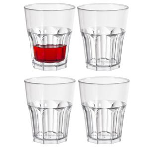 Duni Drinkglas Any Day - 4x - onbreekbaar kunststof - 240 ml - vaatwasser bestendig