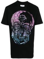 Philipp Plein t-shirt à imprimé tête de mort - Noir - thumbnail