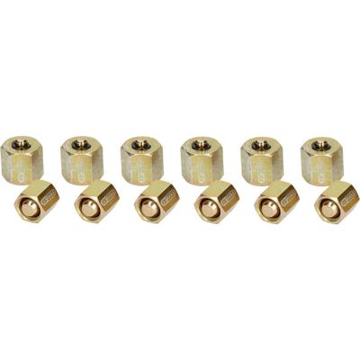 KS Tools 150.1835 Set afsluitmoeren voor injectoren/dieselmotoren, 12-delig