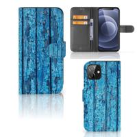 iPhone 12 | 12 Pro (6.1") | Book Style Case | Wood Blue